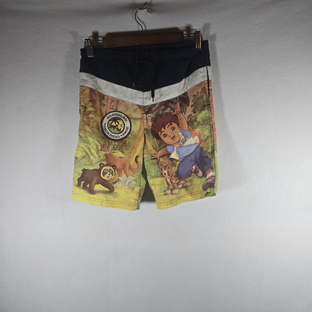 Go Diego Go Nickelodeon Boy Swim Trunks Pre-owned Size 8